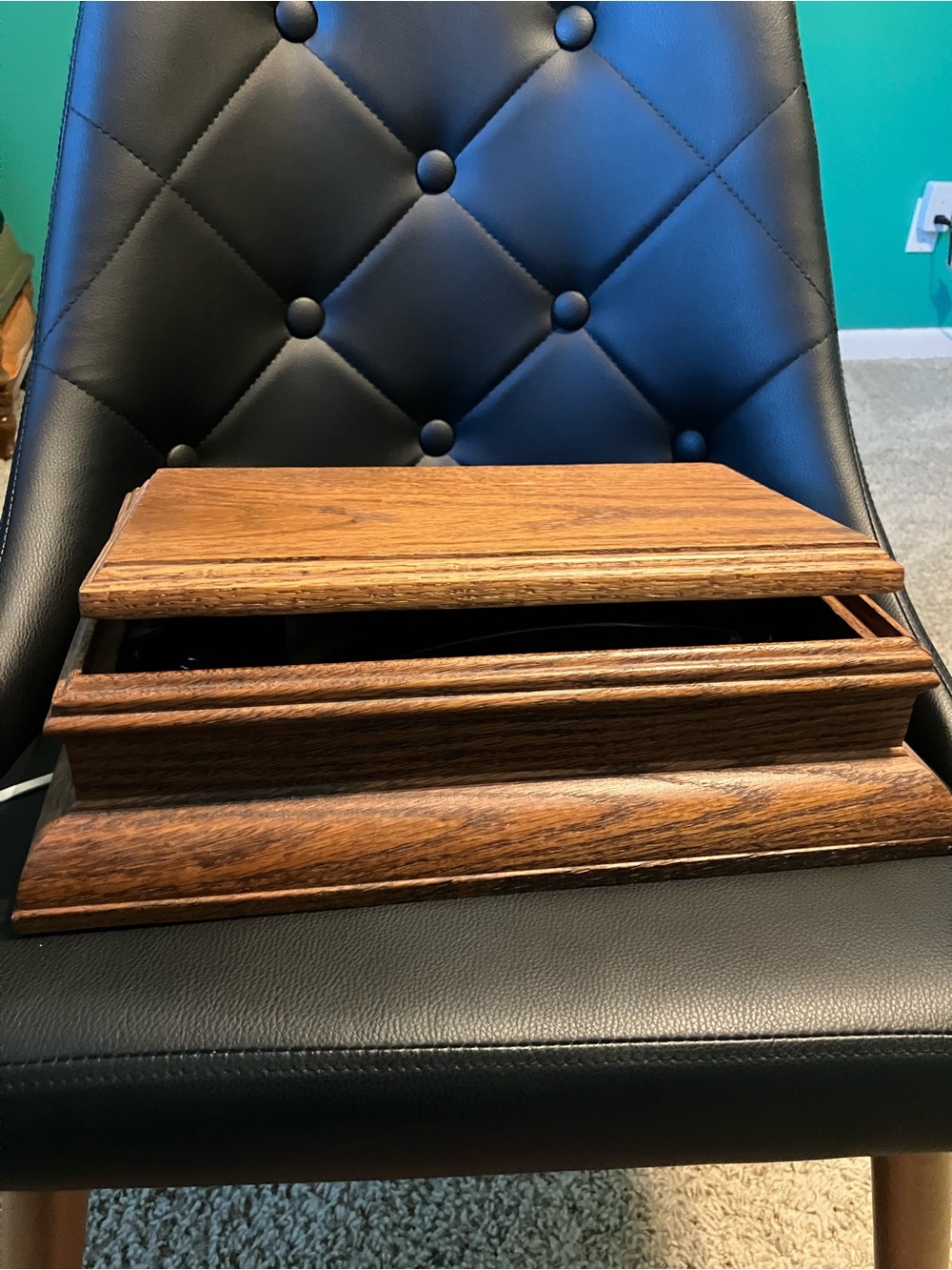 Rare Find! Hidden Touch-Tone Telephone In Wood Box Case - Picture 5 of 10
